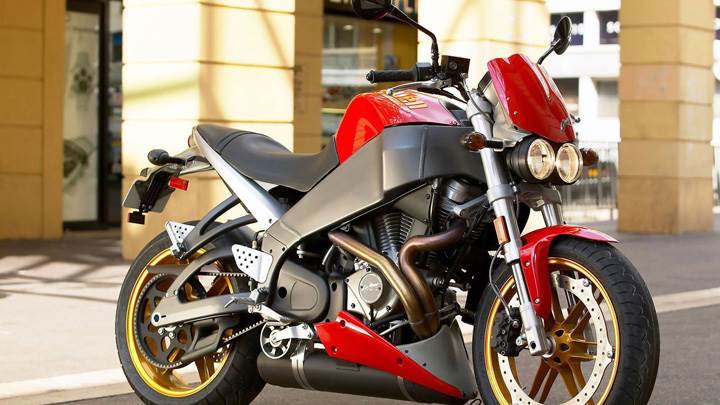 Buell Lightning XB12Ss In Red Side Pose